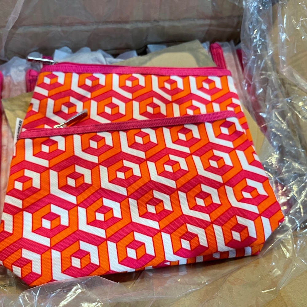 2 x Clinique Jonathan Adler Cosmetic Makeup Bag NEW - Picture 2 of 2